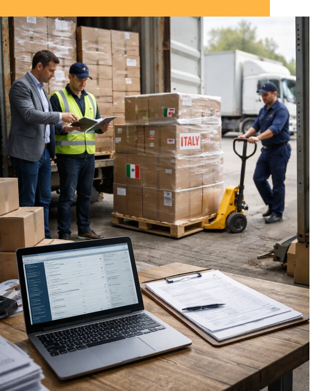 Доставка грузов из Италии: морские и авиаперевозки от 18576