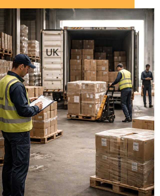 Доставка грузов из Великобритании с таможенным оформлением от 12900