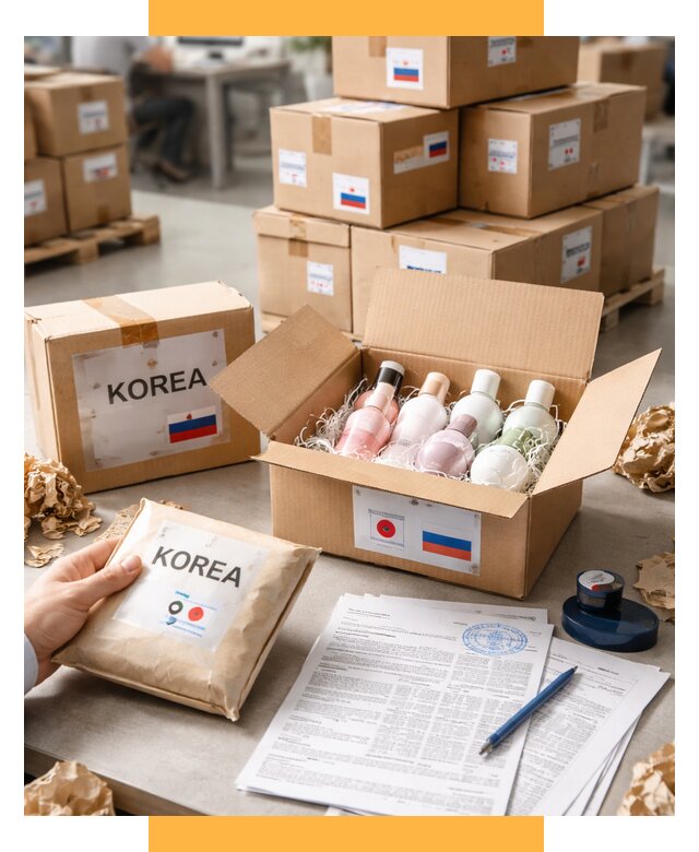 Доставка косметики из Кореи от 8772 р. под ключ | СетСервис-Сль