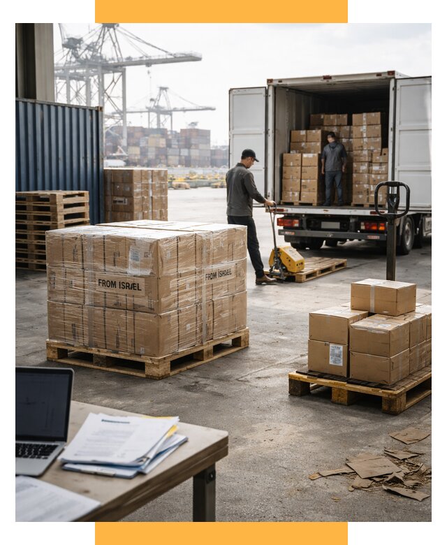 Доставка грузов из Израиля от 15480 р., логистика от СетСервис-Сль