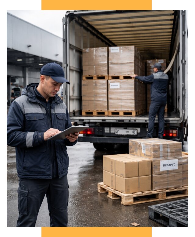 Доставка грузов из Беларуси от 15480 р. логистика СетСервис-Сль