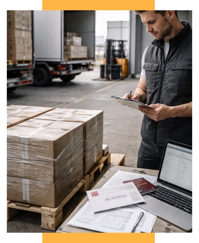 Доставка в Австрию от 67080 р. Логистика и экспорт СетСервис-Сль