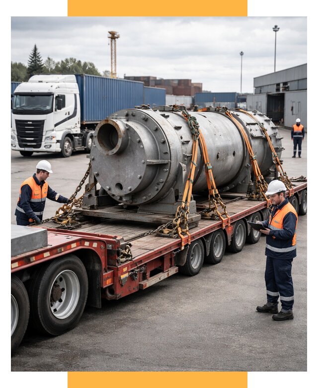 Перевозка тяжеловесных грузов под ключ от 154800 р. | СетСервис-Сль